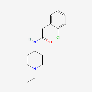 molecular formula C15H21ClN2O B5131780 2-(2-chlorophenyl)-N-(1-ethyl-4-piperidinyl)acetamide 