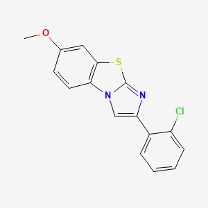 molecular formula C16H11ClN2OS B5131801 2-(2-chlorophenyl)-7-methoxyimidazo[2,1-b][1,3]benzothiazole 