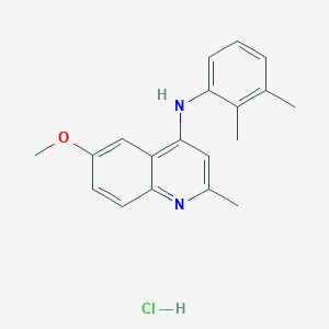 molecular formula C19H21ClN2O B5131806 N-(2,3-dimethylphenyl)-6-methoxy-2-methyl-4-quinolinamine hydrochloride 