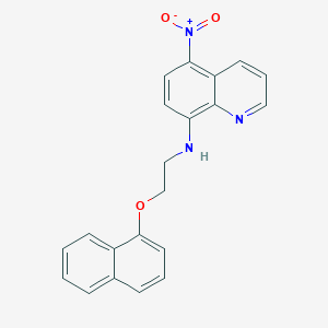 molecular formula C21H17N3O3 B5131825 N-[2-(1-naphthyloxy)ethyl]-5-nitro-8-quinolinamine 