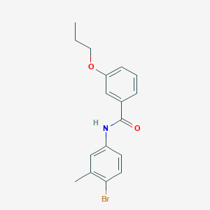molecular formula C17H18BrNO2 B5131910 N-(4-bromo-3-methylphenyl)-3-propoxybenzamide 