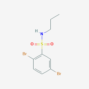 molecular formula C9H11Br2NO2S B513193 2,5-dibromo-N-propylbenzenesulfonamide CAS No. 919970-62-0