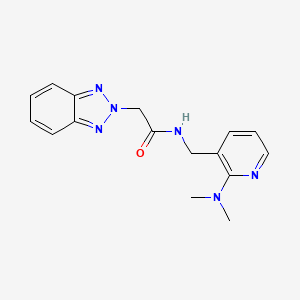 2-(2H-1,2,3-benzotriazol-2-yl)-N-{[2-(dimethylamino)-3-pyridinyl]methyl}acetamide