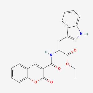 ethyl N-[(2-oxo-2H-chromen-3-yl)carbonyl]tryptophanate