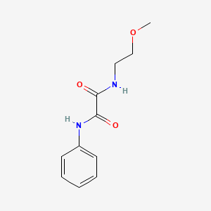molecular formula C11H14N2O3 B5131963 N-(2-methoxyethyl)-N'-phenylethanediamide 