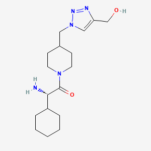 molecular formula C17H29N5O2 B5131983 [1-({1-[(2S)-2-amino-2-cyclohexylacetyl]-4-piperidinyl}methyl)-1H-1,2,3-triazol-4-yl]methanol 