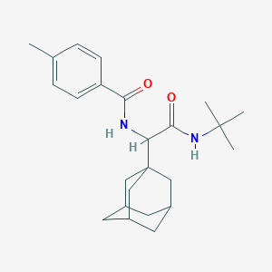N-[1-(1-adamantyl)-2-(tert-butylamino)-2-oxoethyl]-4-methylbenzamide