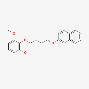 molecular formula C22H24O4 B5132072 2-[4-(2,6-dimethoxyphenoxy)butoxy]naphthalene 
