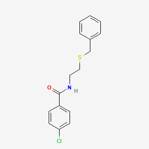 N-[2-(benzylthio)ethyl]-4-chlorobenzamide