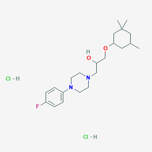 1-[4-(4-fluorophenyl)-1-piperazinyl]-3-[(3,3,5-trimethylcyclohexyl)oxy]-2-propanol dihydrochloride