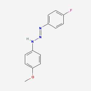 molecular formula C13H12FN3O B5132191 3-(4-fluorophenyl)-1-(4-methoxyphenyl)-1-triazene 