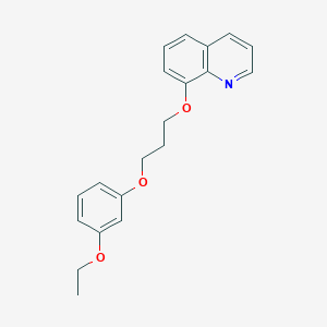 molecular formula C20H21NO3 B5132208 8-[3-(3-ethoxyphenoxy)propoxy]quinoline 