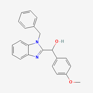 molecular formula C22H20N2O2 B5132225 (1-benzyl-1H-benzimidazol-2-yl)(4-methoxyphenyl)methanol 