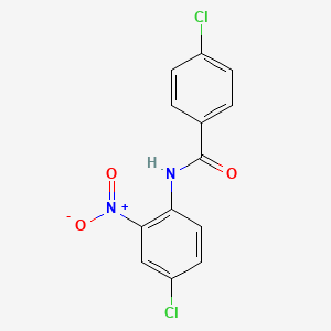 molecular formula C13H8Cl2N2O3 B5132262 4-chloro-N-(4-chloro-2-nitrophenyl)benzamide 
