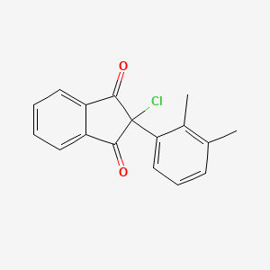 molecular formula C17H13ClO2 B5132277 2-chloro-2-(2,3-dimethylphenyl)-1H-indene-1,3(2H)-dione 
