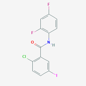 molecular formula C13H7ClF2INO B5132307 2-chloro-N-(2,4-difluorophenyl)-5-iodobenzamide 