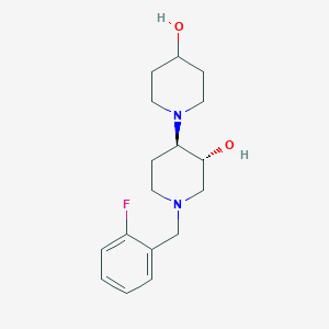 molecular formula C17H25FN2O2 B5132311 (3'R*,4'R*)-1'-(2-fluorobenzyl)-1,4'-bipiperidine-3',4-diol 
