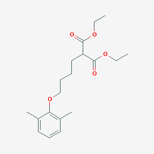 molecular formula C19H28O5 B5132361 diethyl [4-(2,6-dimethylphenoxy)butyl]malonate 