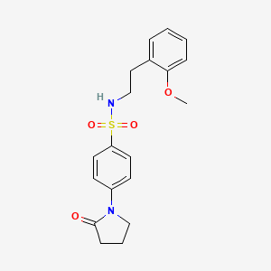 N-[2-(2-methoxyphenyl)ethyl]-4-(2-oxo-1-pyrrolidinyl)benzenesulfonamide