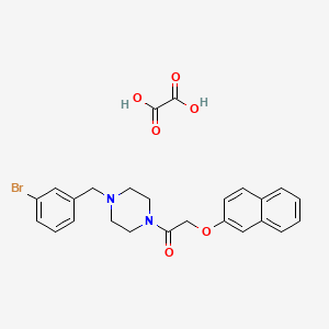 1-(3-bromobenzyl)-4-[(2-naphthyloxy)acetyl]piperazine oxalate