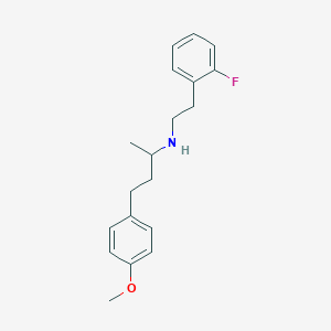 N-[2-(2-fluorophenyl)ethyl]-4-(4-methoxyphenyl)-2-butanamine