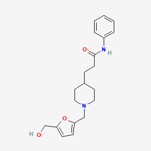 3-(1-{[5-(hydroxymethyl)-2-furyl]methyl}-4-piperidinyl)-N-phenylpropanamide