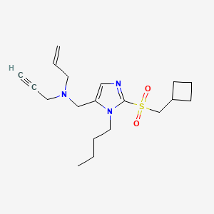 N-({1-butyl-2-[(cyclobutylmethyl)sulfonyl]-1H-imidazol-5-yl}methyl)-N-2-propyn-1-yl-2-propen-1-amine