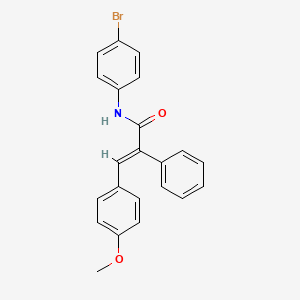 molecular formula C22H18BrNO2 B5132418 N-(4-bromophenyl)-3-(4-methoxyphenyl)-2-phenylacrylamide 