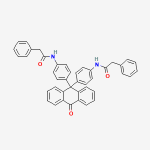 N,N'-[(10-oxo-9,10-dihydroanthracene-9,9-diyl)di-4,1-phenylene]bis(2-phenylacetamide)