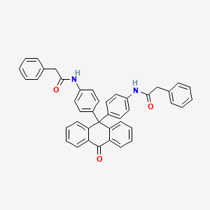 molecular formula C42H32N2O3 B5132436 N,N'-[(10-oxo-9,10-dihydroanthracene-9,9-diyl)di-4,1-phenylene]bis(2-phenylacetamide) 