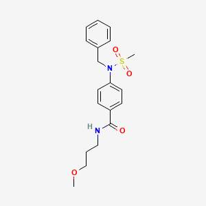 4-[benzyl(methylsulfonyl)amino]-N-(3-methoxypropyl)benzamide