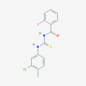 N-{[(3-chloro-4-methylphenyl)amino]carbonothioyl}-2-iodobenzamide
