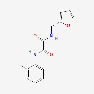 molecular formula C14H14N2O3 B5132499 N-(2-furylmethyl)-N'-(2-methylphenyl)ethanediamide 