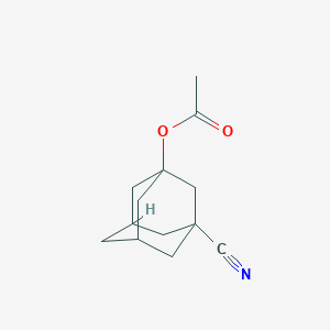 molecular formula C13H17NO2 B5132522 3-cyano-1-adamantyl acetate 
