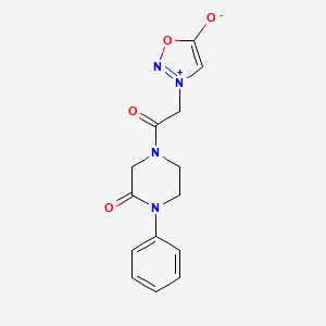 molecular formula C14H14N4O4 B5132544 3-[2-oxo-2-(3-oxo-4-phenyl-1-piperazinyl)ethyl]-1,2,3-oxadiazol-3-ium-5-olate 