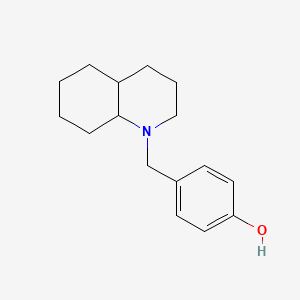 molecular formula C16H23NO B5132563 4-(octahydro-1(2H)-quinolinylmethyl)phenol 