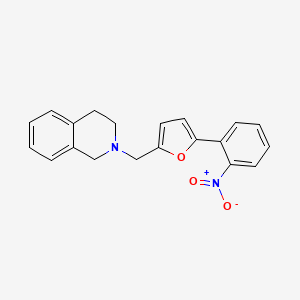 molecular formula C20H18N2O3 B5132598 2-{[5-(2-nitrophenyl)-2-furyl]methyl}-1,2,3,4-tetrahydroisoquinoline 