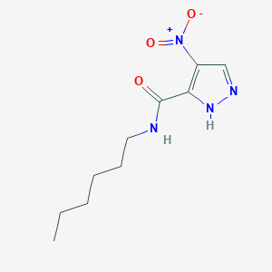 N-hexyl-4-nitro-1H-pyrazole-5-carboxamide