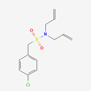 molecular formula C13H16ClNO2S B5132613 N,N-diallyl-1-(4-chlorophenyl)methanesulfonamide 