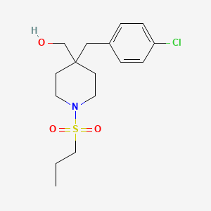 [4-(4-chlorobenzyl)-1-(propylsulfonyl)-4-piperidinyl]methanol