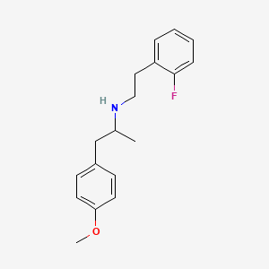 N-[2-(2-fluorophenyl)ethyl]-1-(4-methoxyphenyl)-2-propanamine