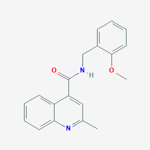 molecular formula C19H18N2O2 B5132677 N-(2-methoxybenzyl)-2-methyl-4-quinolinecarboxamide 
