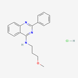 molecular formula C18H20ClN3O B5132700 N-(3-methoxypropyl)-2-phenyl-4-quinazolinamine hydrochloride 