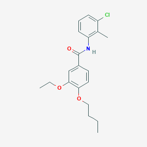 4-butoxy-N-(3-chloro-2-methylphenyl)-3-ethoxybenzamide