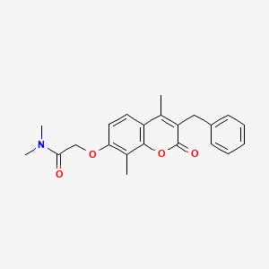 2-[(3-benzyl-4,8-dimethyl-2-oxo-2H-chromen-7-yl)oxy]-N,N-dimethylacetamide