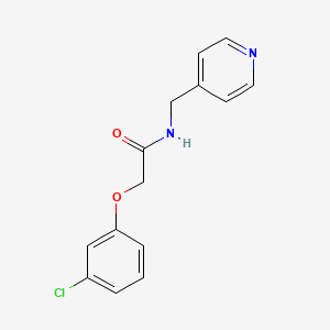 2-(3-chlorophenoxy)-N-(4-pyridinylmethyl)acetamide