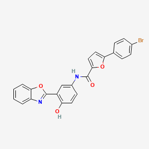 N-[3-(1,3-benzoxazol-2-yl)-4-hydroxyphenyl]-5-(4-bromophenyl)-2-furamide