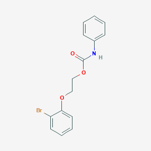 molecular formula C15H14BrNO3 B5132785 2-(2-bromophenoxy)ethyl phenylcarbamate 