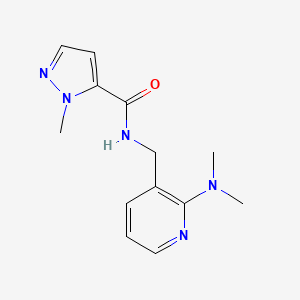 N-{[2-(dimethylamino)-3-pyridinyl]methyl}-1-methyl-1H-pyrazole-5-carboxamide