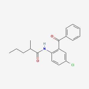 molecular formula C19H20ClNO2 B5132827 N-(2-benzoyl-4-chlorophenyl)-2-methylpentanamide 